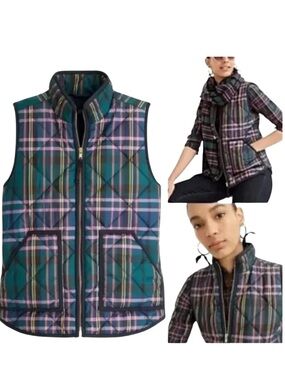 J.Crew Excursion vest in J.Crew Signature Tartan Size Small
